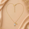 Gold Crystal Love Necklace