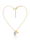 Gold Crystal Love Necklace