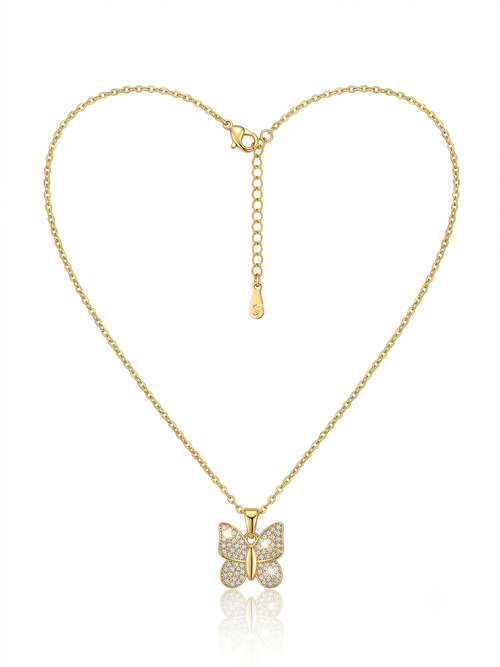 Crystal Butterfly Necklace