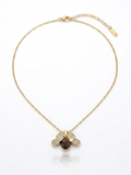 black Heart Butterfly Necklace