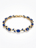 Blue Sapphire Tulip Bracelet